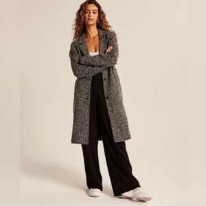 Abercrombie & Fitch Textured Dad Coat